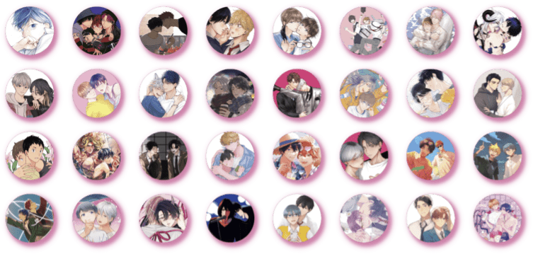 オーロラ加工 缶バッジ　全32種